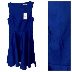NWT Grace Karin Royal Blue Vintage Style Dress Sz M